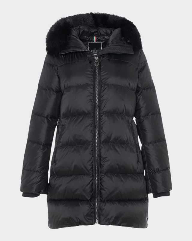 Apres-Ski Jacket With Detachable Toscana Lamb Hood Tr